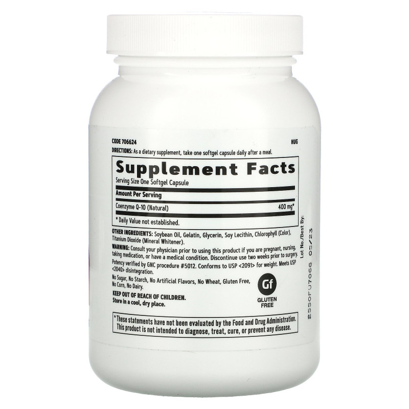 GNC, CoQ-10, 400 mg, 60 Softgels