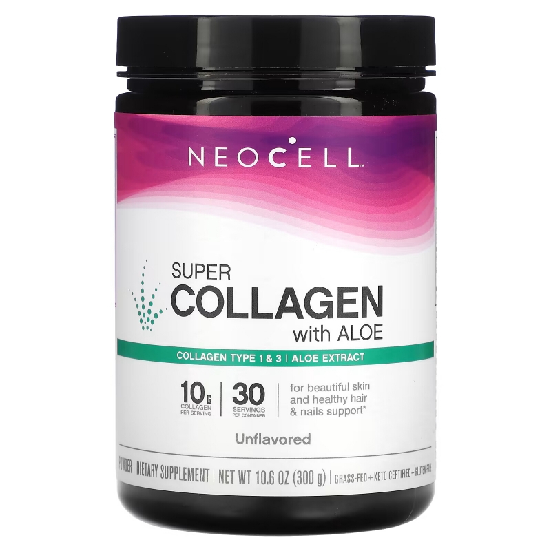 NeoCell, Super Collagen Powder, Unflavored, 10.6 oz (300 g)
