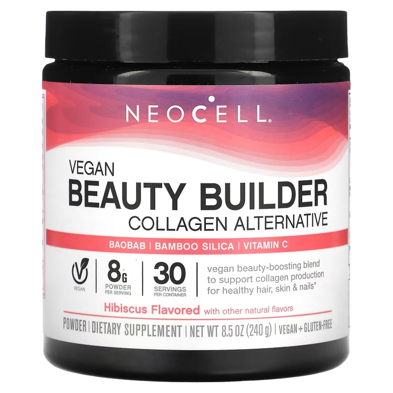 NeoCell, Vegan Beauty Builder Collagen Alternative Powder, Hibiscus, 8.5 oz (240 g)