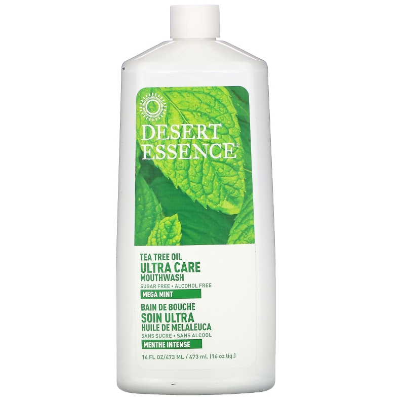 Desert Essence Жидкость для полоскания рта Ultra Care мега мята 16 жидких унций (480 мл)