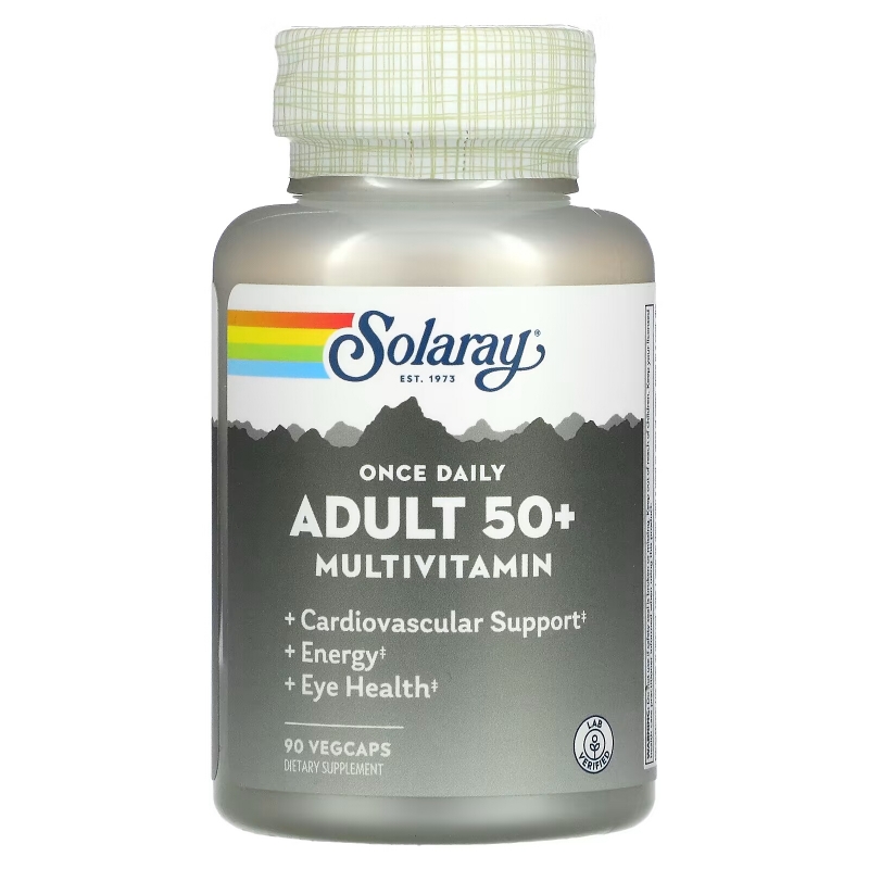 Solaray, Once Daily, Adult 50+ Multivitamin, 90 VegCaps