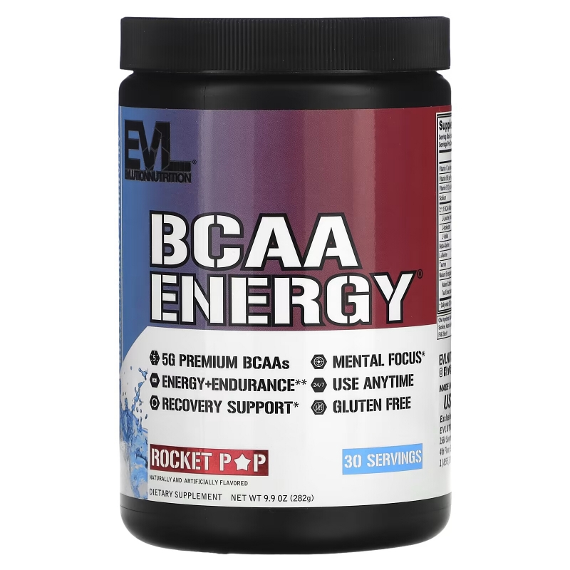 EVLution Nutrition, BCAA ENERGY, Rocket Pop, 9.9 oz (282 g)