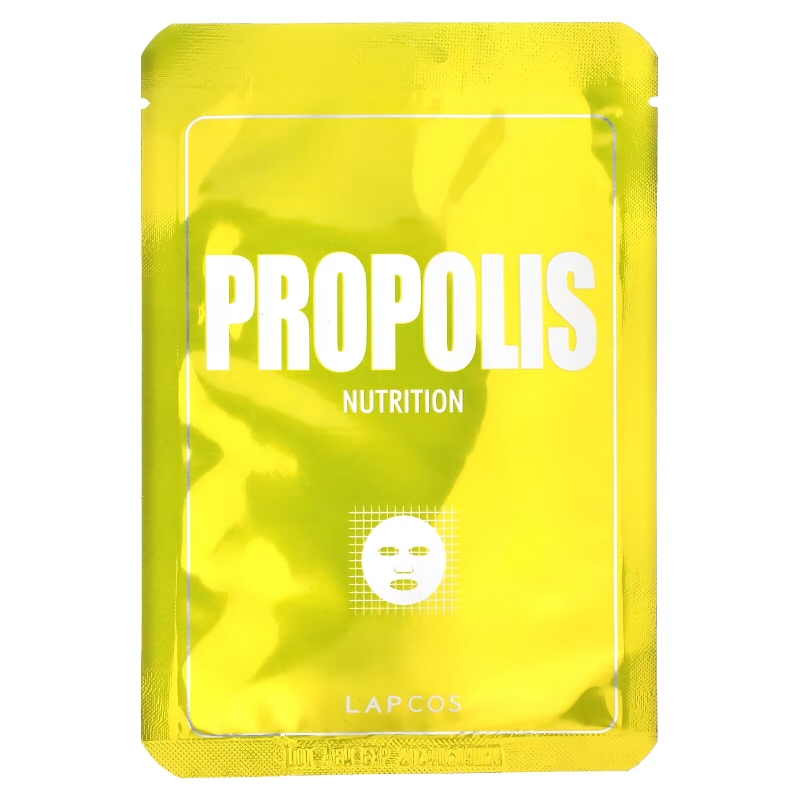 Lapcos, Propolis Sheet Mask, Nutrition, 1 Sheet, 0.84 fl oz (25 ml)