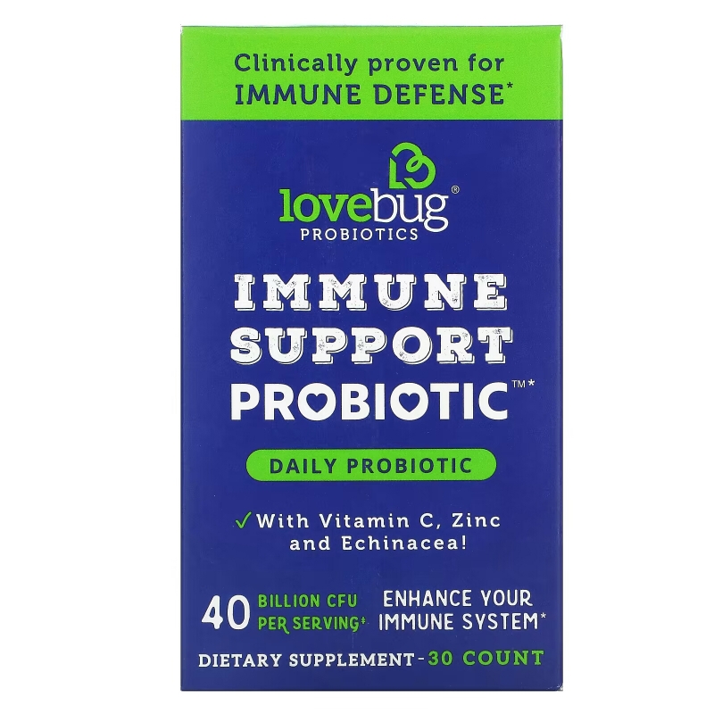 LoveBug Probiotics, Immune Support Probiotic, Daily Probiotic, 40 Billion CFU, 30 Count