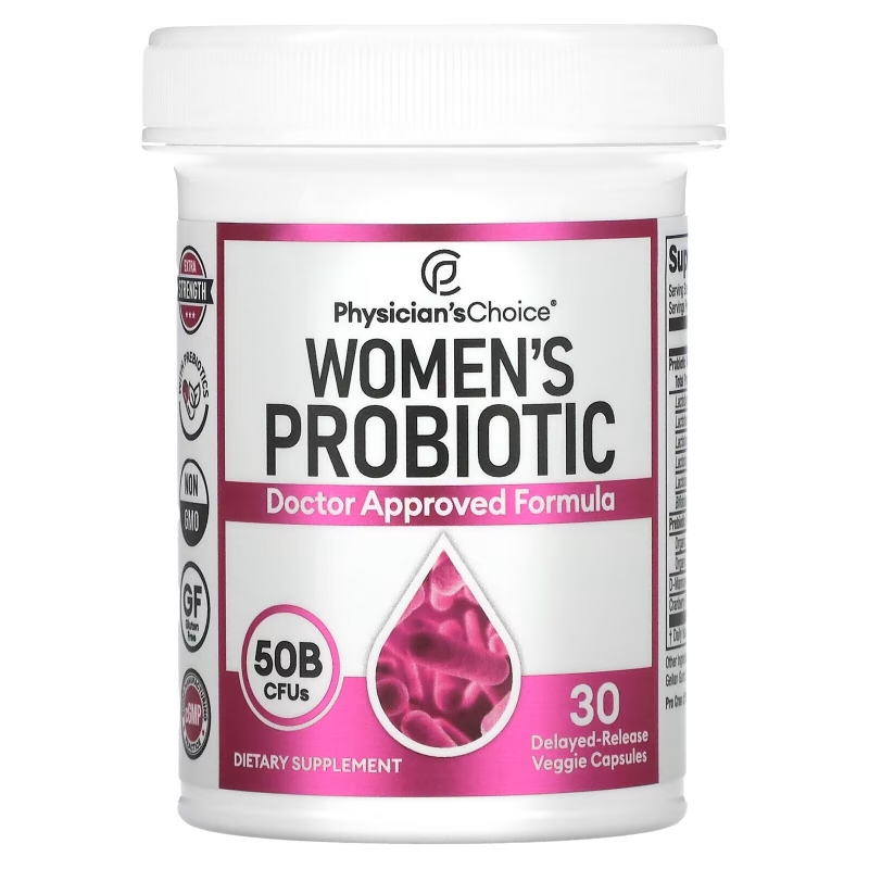 Physician's Choice, Women's Probiotic, 50 Billion CFUs, 30 Delayed-Release Veggie Capsules